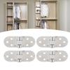 4 Sets 180 Degree Flap Hinge 0.09in Thickness Metal Folding   Top Hinge for Folding Table Sewing Machine