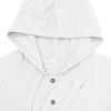 Spring/Autumn Loose-Fit Men's Shirt Relaxed Linen Casual Simple Beach Hooded Long-Sleeved Shirt