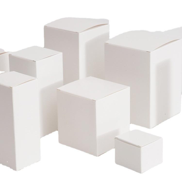 Small Square White Cardboard Packaging Box