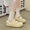 Ugly cute hollow female new comfortable breathable light mouth Velcro with skirt ballet