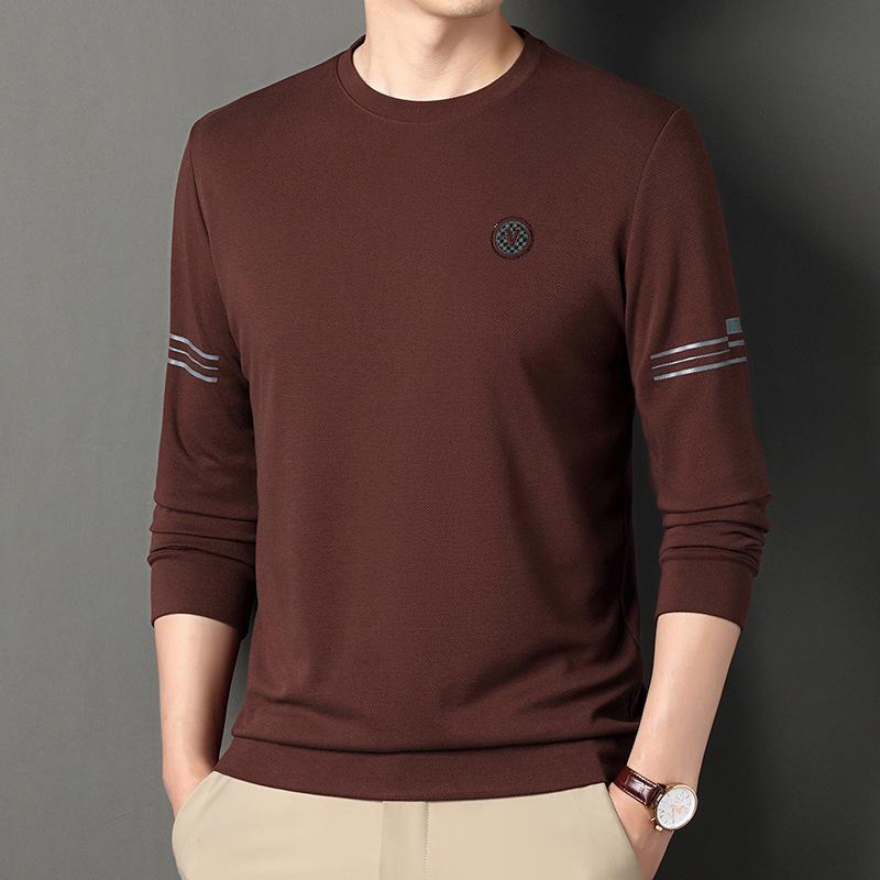 Long-sleeved T-shirt Men's Spring and Autumn New Round Neck Top Casual Versatile Trendy Simple Sweatshirt Men's Bottoming Shirt