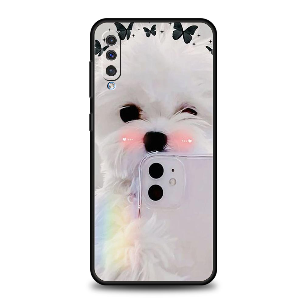 Cute Little Dog Phone Case for Samsung Galaxy A56 A36 A26 A16 A34 A24 A42 A22 A20 A12 A40 A30 A10 5G Soft TPU Cover Shell Fundas