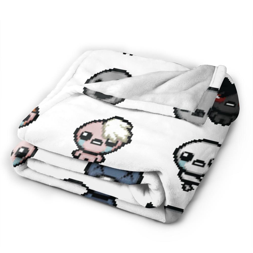The Binding of Isaac Characters Blankets Flannel Funny Warm Throw Blanket for Bedroom Autumn/Winter Travel