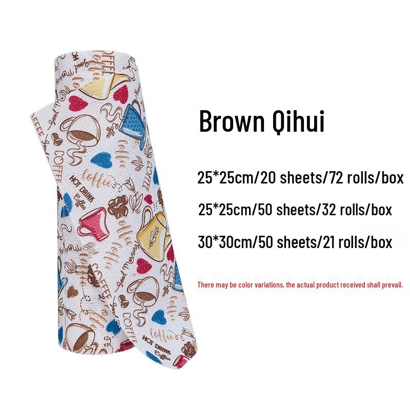 New Dual-Use Polyester Dishcloth: Printed, Tearable & Absorbent for Kitchen Cleaning