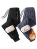 Men's Winter Plus Size Cotton Pants with Lamb's Wool and Velvet, Thick Warm Loose Straight-Leg Casual Joggers