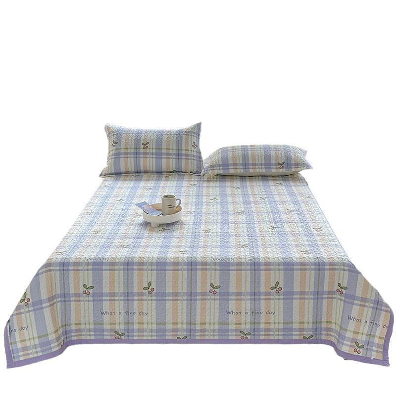 Trzyczęściowy zestaw drukowanej narzuty na łóżko z czystej bawełny, uniwersalna antypoślizgowa bawełniana pikowana narzuta, prześcieradło tatami hurtowo transgraniczne