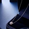 Korean Star Point Zircon Pendant Necklace – Elegant Clavicle Chain for Women, Light Luxury Gift