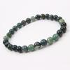 Red Agate Crystal Bracelet: Simple Round Beads, Couple Style Hand Jewelry
