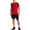 Under Armour Logo Print Sports Crew Neck T-Shirt Men Tops Red 1356798-608