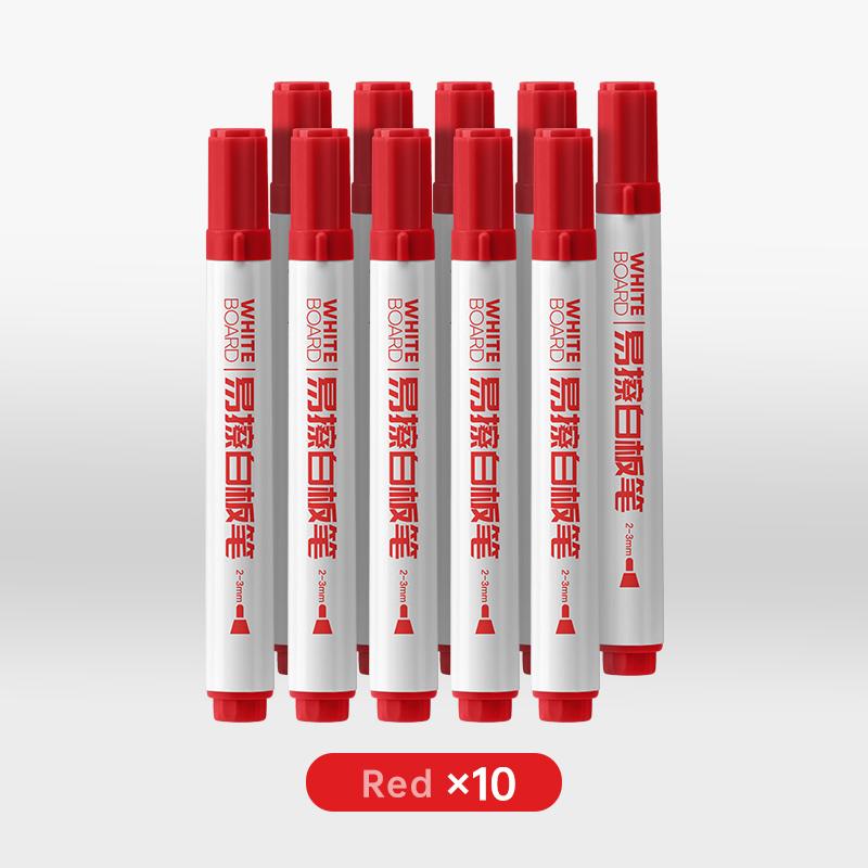 BAOKE MP3926 Low-Odor Fiber Tip Dry Erase Whiteboard Marker, Pack of 4, Black, Red, Green, Blue