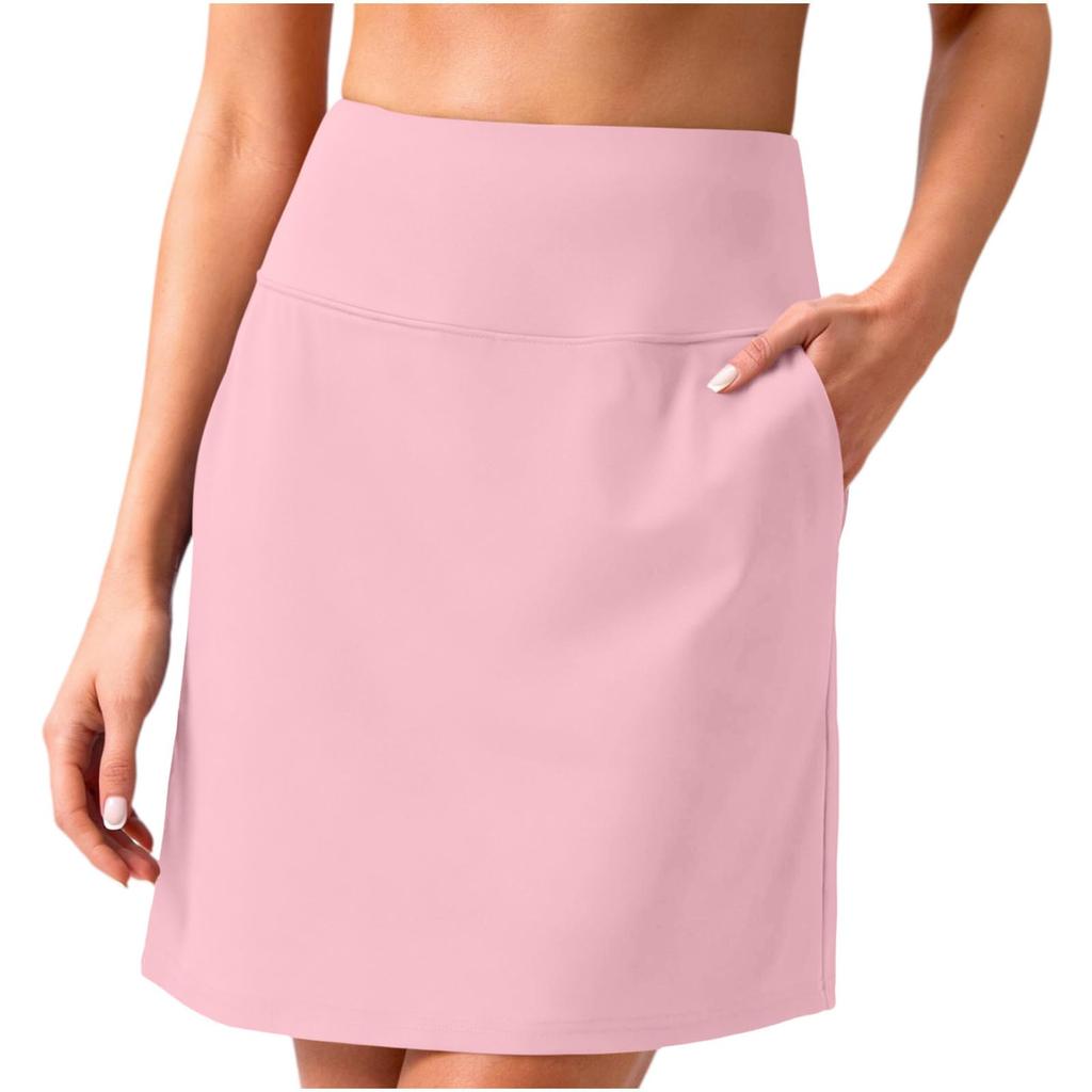Damen Sportröcke mit integrierten Shorts Vielseitig Lässig Hoher Bund Golf Tennis Rockshorts