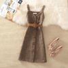 Women's 2023 Retro Wool Plaid Sweater Dress Suit: Trendy Autumn/Winter Two-Piece Set