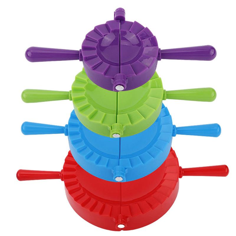 Manually Dumpling Maker Mold With Handle Dough Press Durable Plastic Multi-Color For Dumplings Cookies Pastry-Easy Use Kitchen