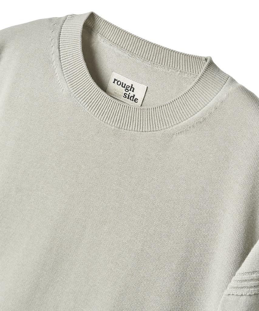 Leopeusaideu Whole Garment Crew Knit Dove