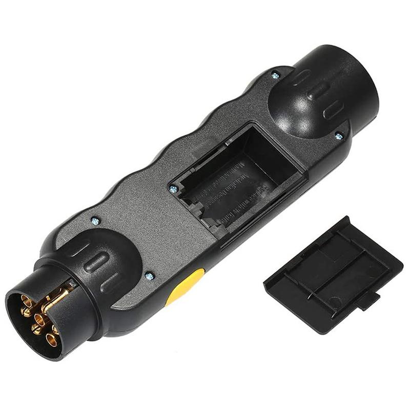 12V 7 Pin Car Towing Light Tester Trailer Plug Socket Diagnostic Tools Wiring Check Light Test Plug Socket Car Truck Accessories