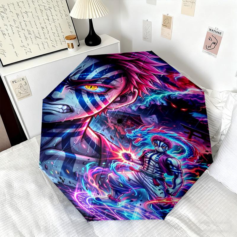 Japanese-style Cartoon Demon Slayer Kamado Tanjiro & Kamado Nezuko Umbrella Including Home Travel and Outdoor Activities Multi Functional Umbrella 27