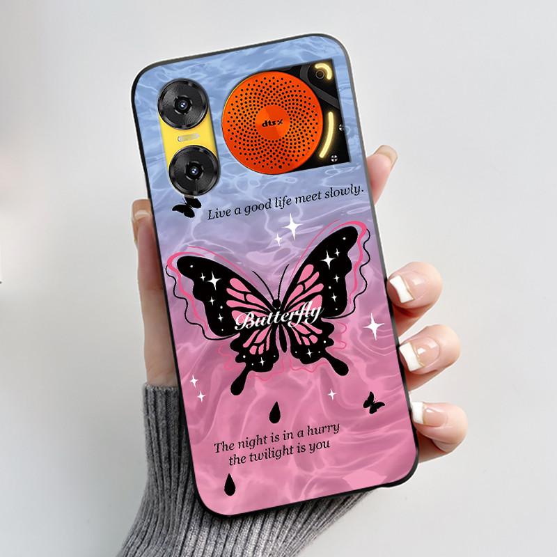 Custodia per Telefono Per ZTE Nubia Music 2 Custodia Z2460 Z2353 Estetica Gatto Carino Astronauta Nera Morbida TPU Silicone Copertura Protettiva Integrale