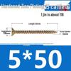 Colorful Zinc Cross Flat Head Self-Tapping Ecological Fiberboard Screw