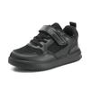 Children's white sneakers, plain-colored athletic shoes, black mesh breathable sneakers for boys, school shoes, elementary school sneakers, and