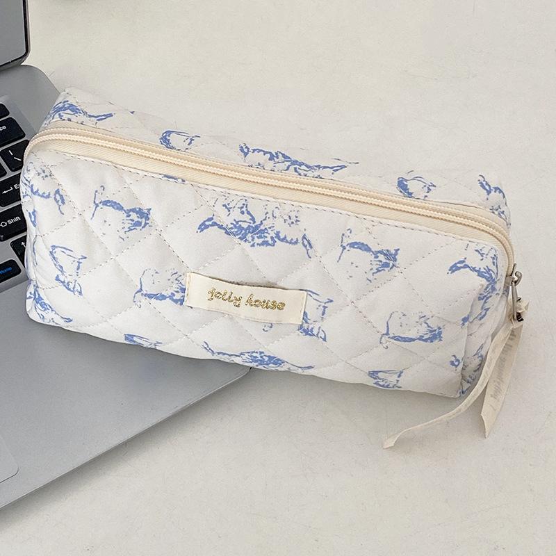 

Сумка для мамы в корейском стиле с цветочным принтом: Косметичка большой вместимости и многофункциональный клатч для студентов