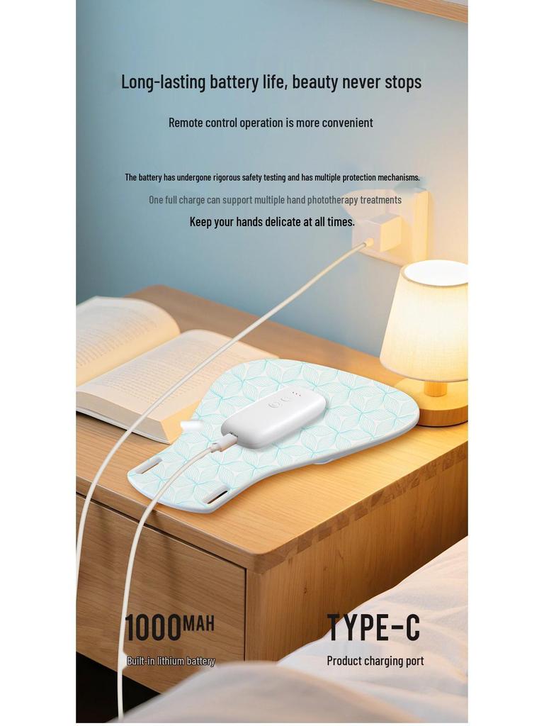 LED Silicone Handheld Beauty Device for Skin Rejuvenation with Colored Light Therapy 2025 - Phototherapy Household Spectrometer.