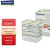 GLASSLOCK 7-teiliges Aufbewahrungsset für Lebensmittel aus gehärtetem Glas