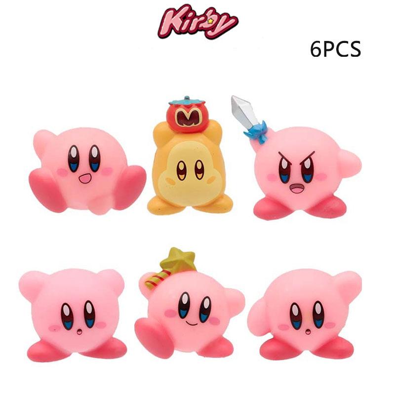 Набор ПВХ фигурок Звезда Кирби 6 шт. для украшения комнаты и офиса