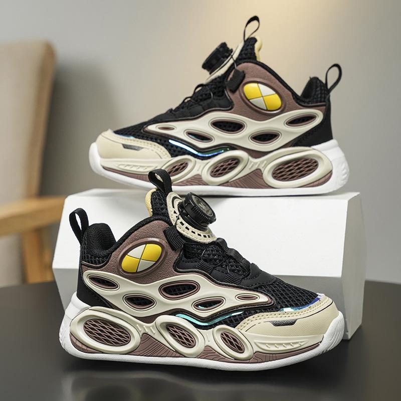 Boys' sports shoes Boys' shoes 2025 new running mesh basketball shoes breathable medium and large children's boys non-slip