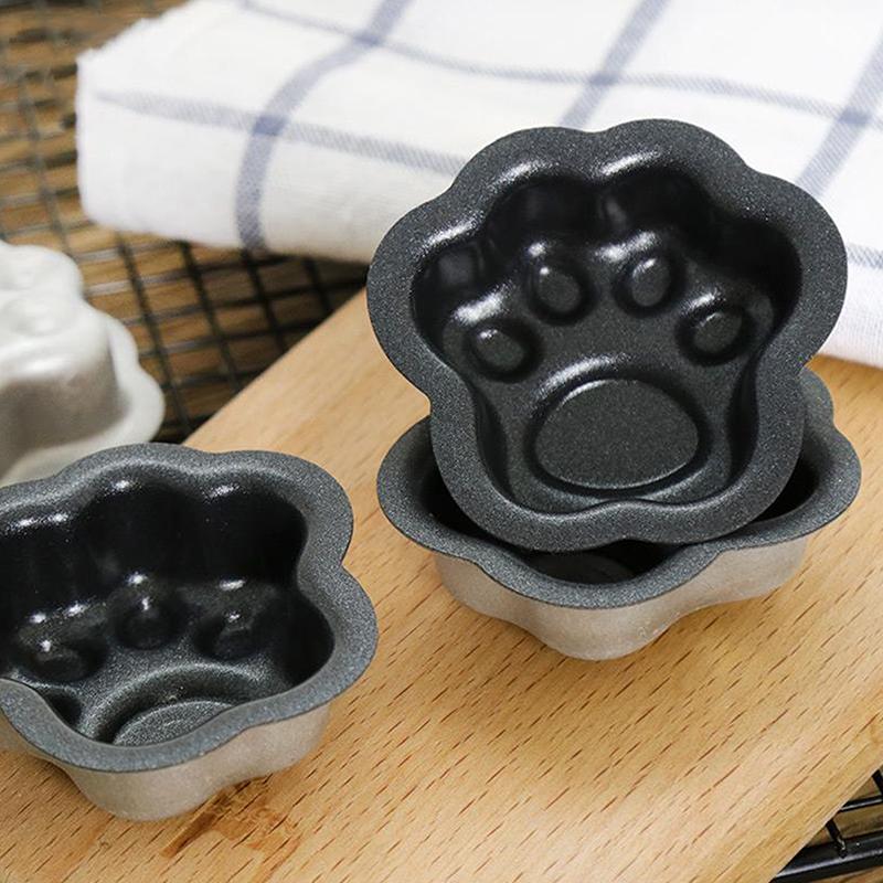1/5Pcs Cat Claw Cake Mold Non-Stick Aluminum Mini Cake Pan Pastry Molds DIY Baking Tools Home Kitchen Gadgets