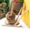 Rapid Forming Pottery Rim Shaping Tools Long Handle Wood Clay Trimming Tool  For Potters