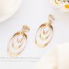 Promotional Personalized Earrings, Stylish And Simple Geometric Oval Earrings, No Ear Clips