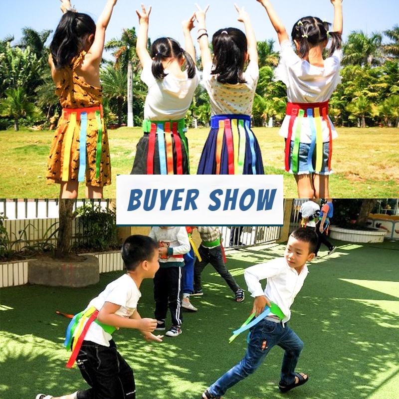 KIDS Outdoor Funny Game Toy Belt For Kindergarten Kids Catching Tail Training Equipment Teamwork Game Toys for Children