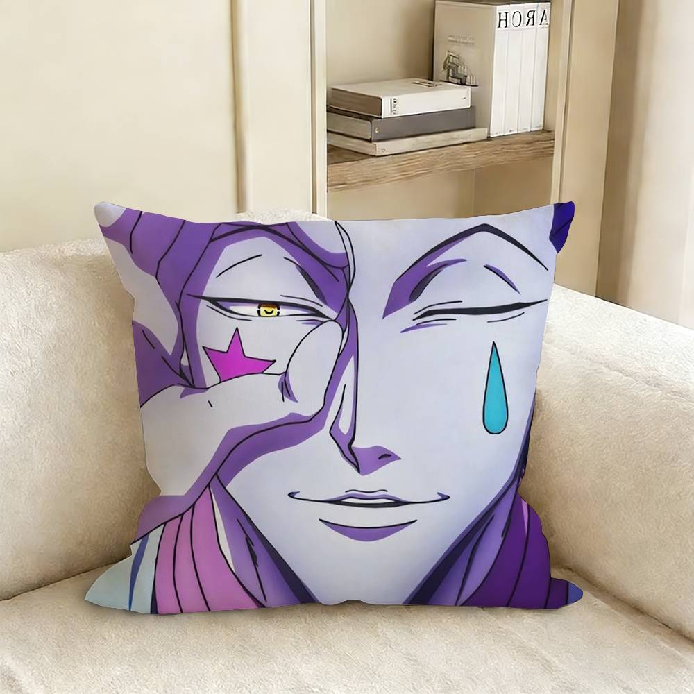 HHisoka HHunter X Hunter Pillow Cover Sofa Cushion Cover Home Room Decoration Children Gift