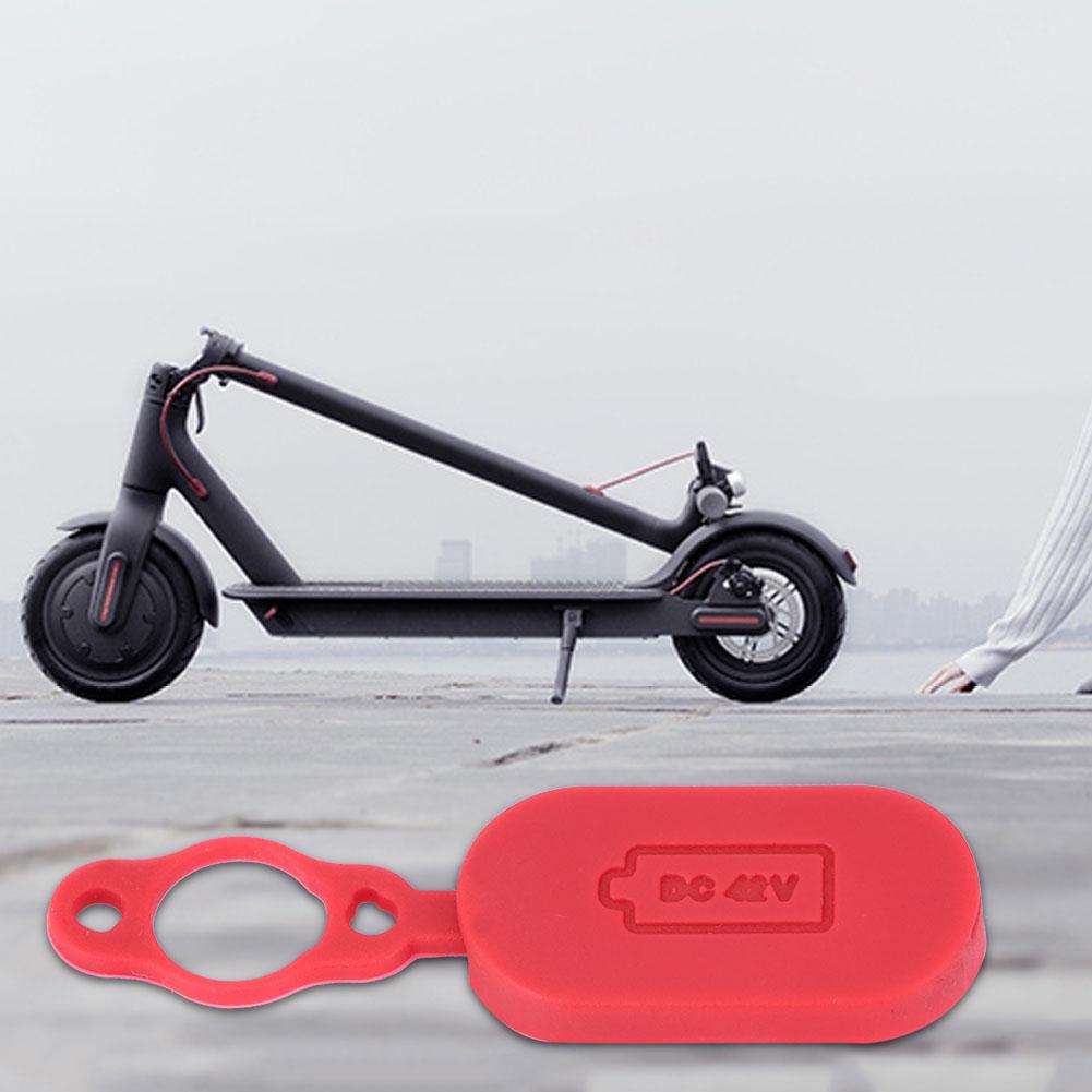 Waterproof Charging Interface Port Protector Cover Cap for XIAOMI MIJIA Electric Scooter Red