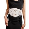 Corset Belt Waistband for Women Elastic Costume Waist Belt Sexy Lace Up Women Underbust Lace Up Tops