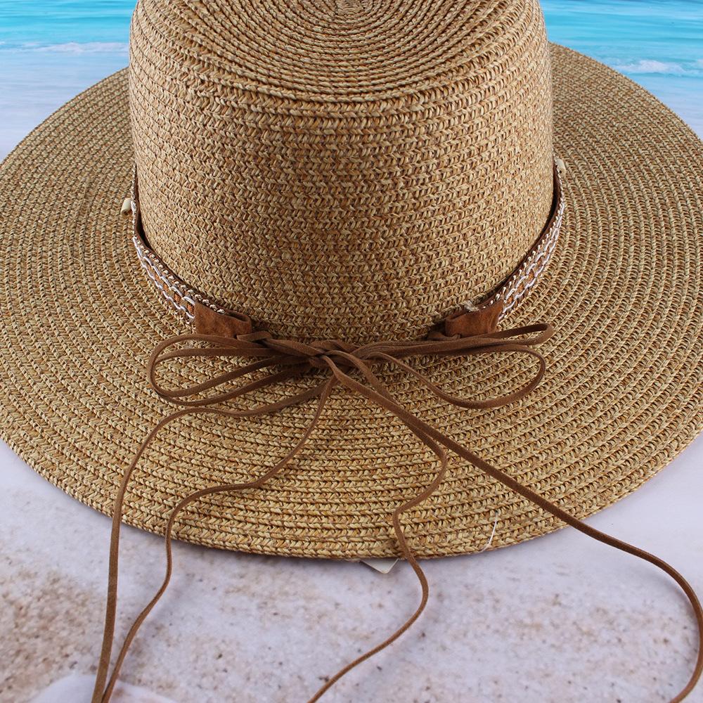 New European and American Style Jazz Sunshade Sunscreen Beach Hat, Women's Spring and Summer Comfortable and Breathable Versatile Bell Hat