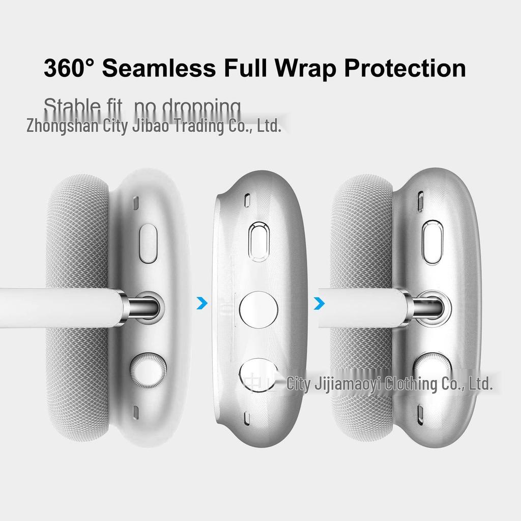 Transparent Protective Silicone Case for Apple AirPods Max Over-Ear Headphones