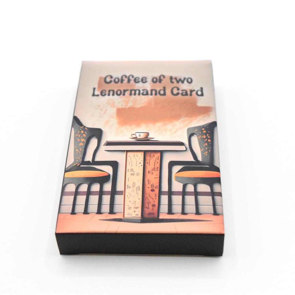 Coffee of Two Lenormand Cards Dragon Flower Divination 36 Cards [Authentic]