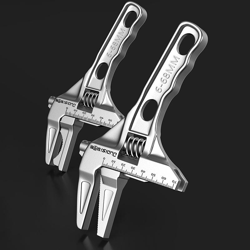 Nastavitelný klíč Multifunkční Dvojí použití/Čtyři použití Velký otevřený klíč Domácí Otevřený Koupelnová trubka Nastavitelný klíč