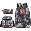 Classic Popular Friday Night Funkin Printed 3pcs/Set Pupil School Bags Laptop Daypack Backpack Inclined Shoulder Bag Pencil Case