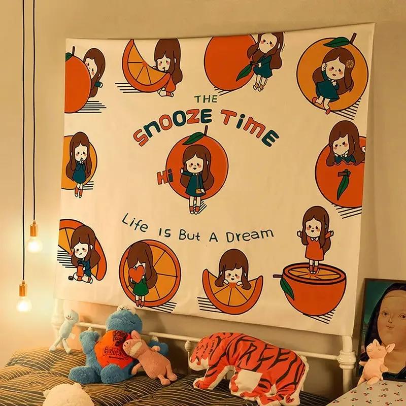 Милый маленький свежий фон ткань украшение стены дома гобелен офис гостиная гобелен — фото 9