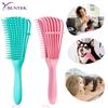 Escova de Cabelo Pente Massageador de Couro Cabeludo Escova Desembaraçante para Cabelo Cacheado Pente Desembaraçador de Cabelo Escova de Cabelo