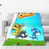 Mike-cracks Game Cartoon Dog Knitted Blankets Fleece Anime Lightweight Thin Throw Blanket for Car Sofa Couch Bedspread