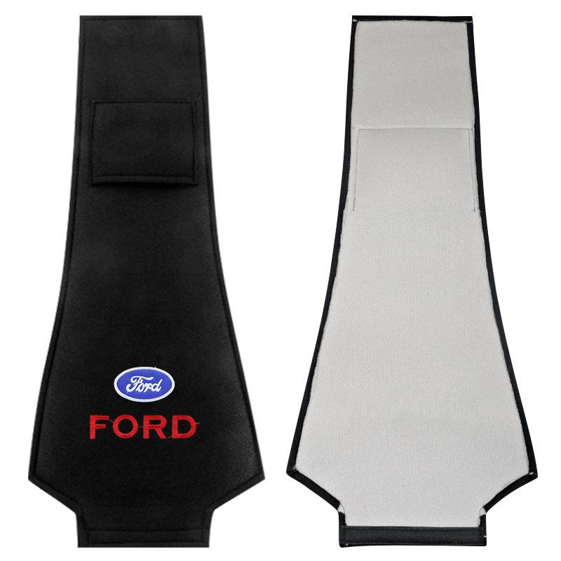 1/2pcs Car Accessories Seat Headrest Protective Covers For Ford Focus Mondeo Kuga Fiesta MK7 Escort Explorer Edge 2 4 MK2 MK4