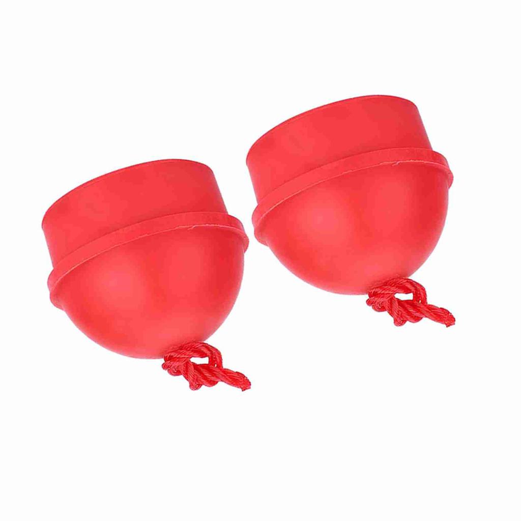 2pcs No Slip Cue Tip Chalk Billiard Pool Cue Chalk Holder with Cord for Snooker Pool (Black)