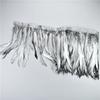 2Meters Rooster Feathers on Tape Trim Tassel Fringe Ribbon White Black Cock Pheasant Chicken Feather Costume Clothing Decoration