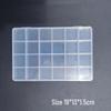Nail Art Jewelry Storage Box: 12-Grid & 6-Grid, Transparent, Removable, Round & Square Divided Multifunctional Tool Organizer