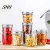 Sealed Jar with Silicon Seal 300/400/500/650ML Glass Screw Airtight Lid Large Capacity Clear Multifunctional Fruit Dry Goods Jam Nuts Grain