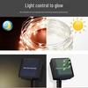 Waterproof Solar Copper Wire LED Light Strip for Outdoor Garden and Balcony Décor