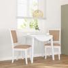VidaXL Dining Chairs Cushions 2 Pcs White Solid Rubber Wood, Dining Chair, Chair, Living Room Chair, Chairs At 4102490